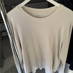 Men's Cream Long Sleeve Shirt